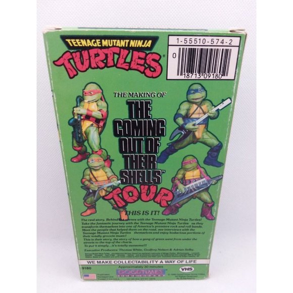 5 Teenage Mutant Ninja Turtles VHS Video Lot 80s Shredder Shrinking Turtles - Picture 5 of 12